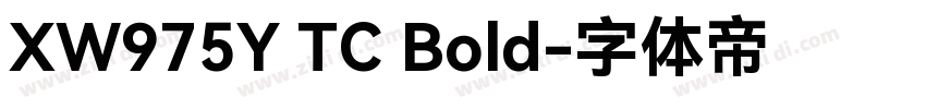 XW975Y TC Bold字体转换